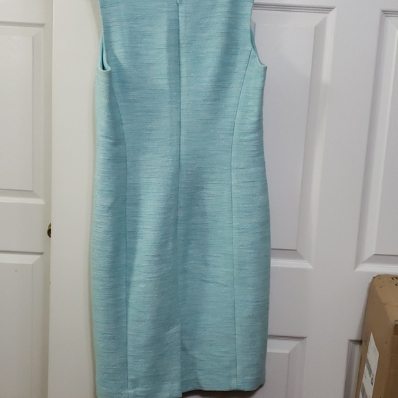 Talbots gorgeous blue silver size 8 dress - Picture 5 of 5